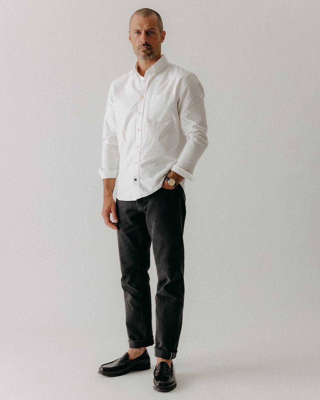 The Jack in White Everyday Oxford