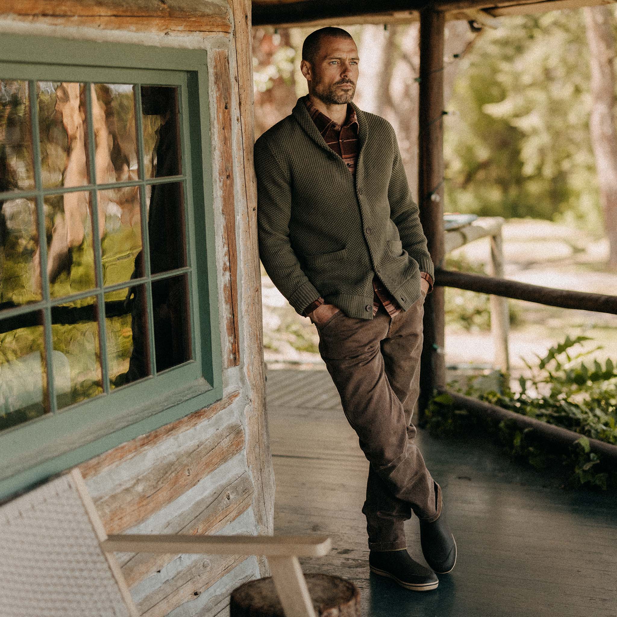 The Camp Pant in Aged Penny Chipped Canvas
